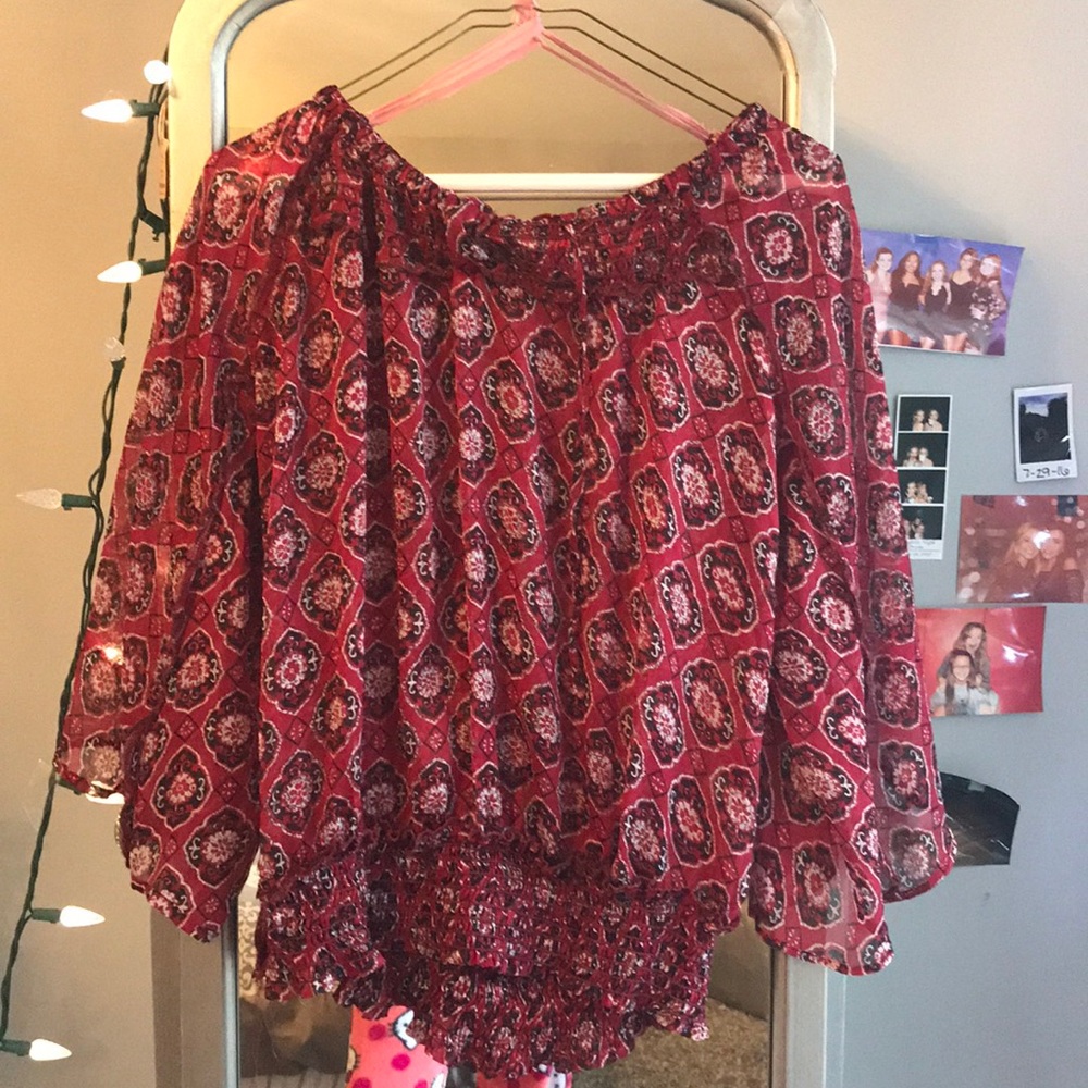 Wet Seal see through printed shirt